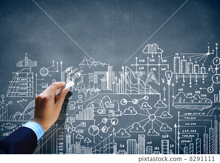 Business chalk sketch 8291111