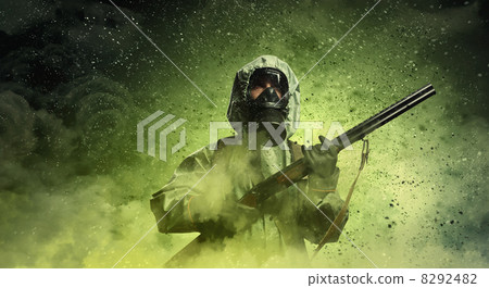 Stalker with gun 8292482