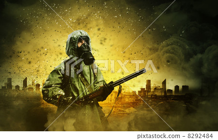 Stalker with gun 8292484