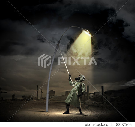 Stalker in gas mask 8292565