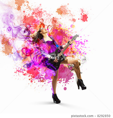 Rock passionate girl Rock passionate girl 8292850