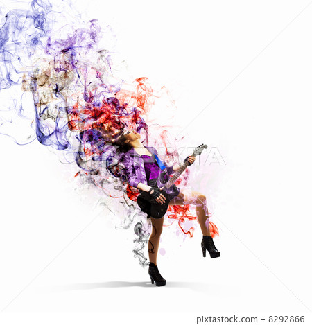 Rock passionate girl Rock passionate girl 8292866