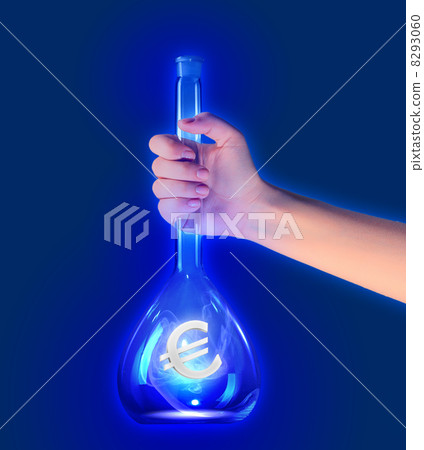 Test tube with euro sign Test tube with euro sign 8293060