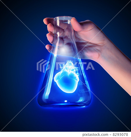 Human heart in test tube Human heart in test tube 8293078