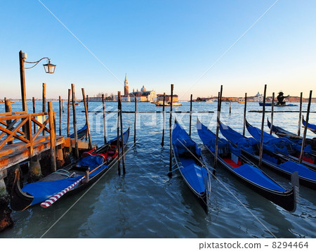 Gondolas in Venice Gondolas in Venice 8294464
