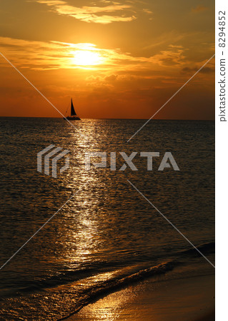Sunset at Maehama Beach 8294852