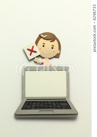 Paper craft computer Paper craft computer 8296733
