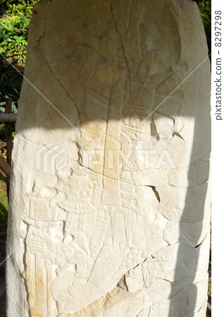 Embossed lithography of Mayan civilization of Tikal Embossed lithography of Mayan civilization of Tikal 8297298