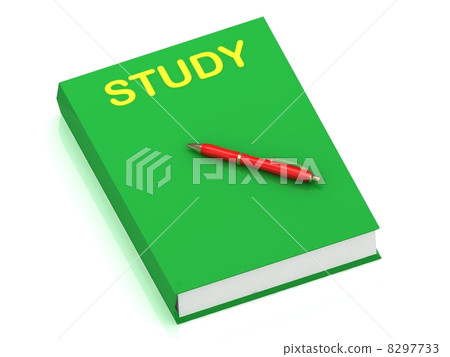 STUDY inscription on cover book STUDY inscription on cover book 8297733