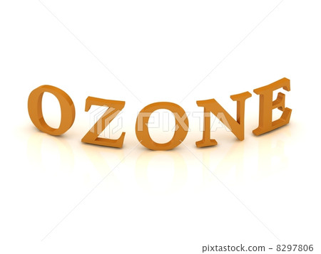 OZONE sign with orange letters 8297806
