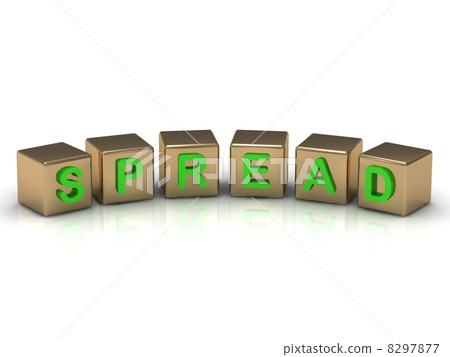 Spread on the gold cubes Spread on the gold cubes 8297877