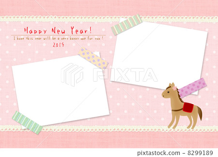 新年賀卡(帶照片空間) 新年賀卡(帶照片空間) 8299189