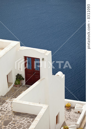 Door facing the Aegean Sea, Santorini Door facing the Aegean Sea, Santorini 8311093