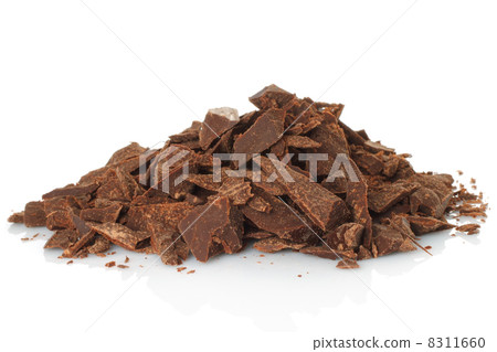 Broken chocolate bar isolated. Broken chocolate bar isolated. 8311660