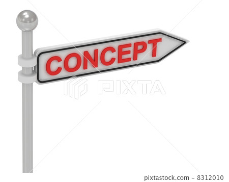 CONCEPT arrow sign with letters - Stock Illustration [8312010] - PIXTA