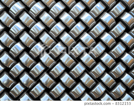 Abstract pattern of metal weaving pieces illustration 8312153
