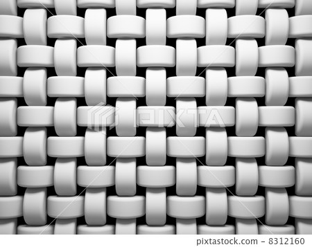 Abstract pattern of white weaving pieces illustration 8312160