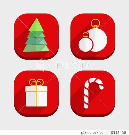 Flat Christmas Icons 8312436