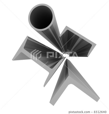 High technology background - aluminum profiles High technology background - aluminum profiles 8312640