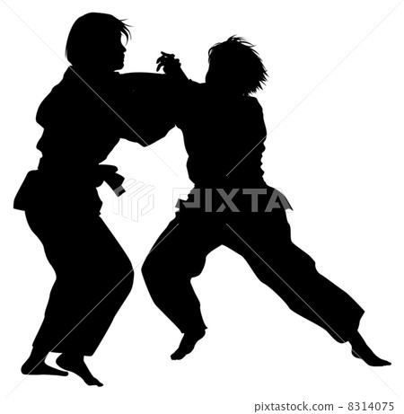 Ladies' judo (silhouette) 8314075