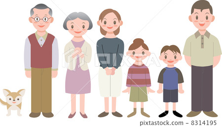 Simple three generations family Simple three generations family 8314195