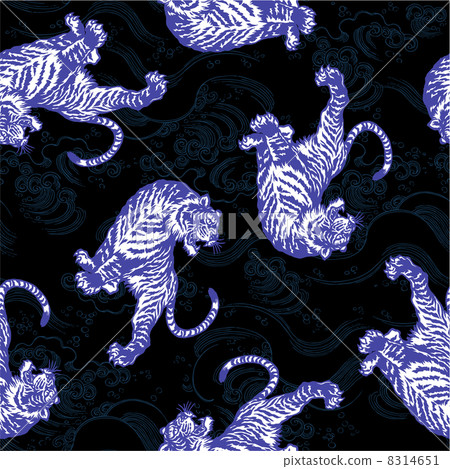 無縫老虎圖案 無縫老虎圖案 8314651