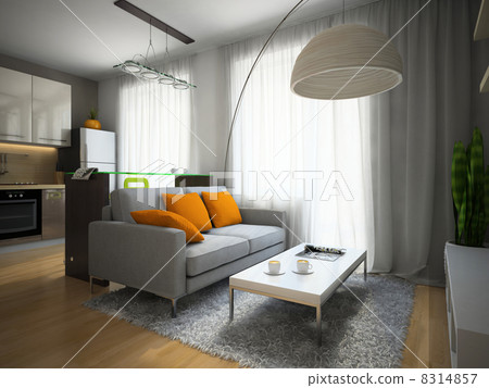 Part of the modern apartment 8314857