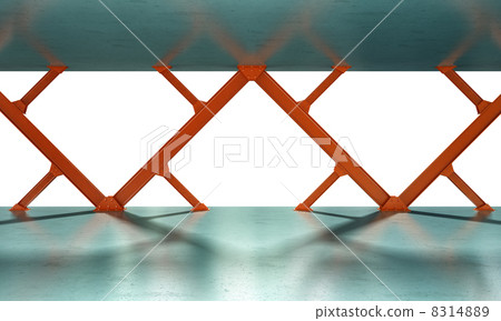 iron beams 3D rendering 8314889