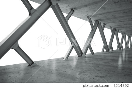 beams and concrete structure monochrome 8314892