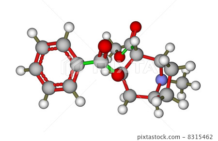 Molecule of cocaine 8315462
