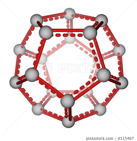 Fullerene C20 molecular structure 8315467