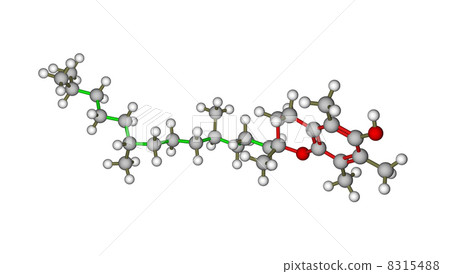 Molecular structure of alpha-tocopherol (vitamin E) 8315488