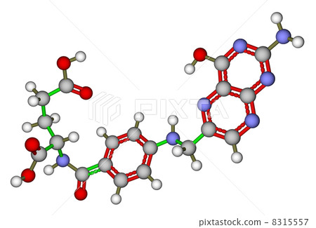 Folic acid molecular model 8315557
