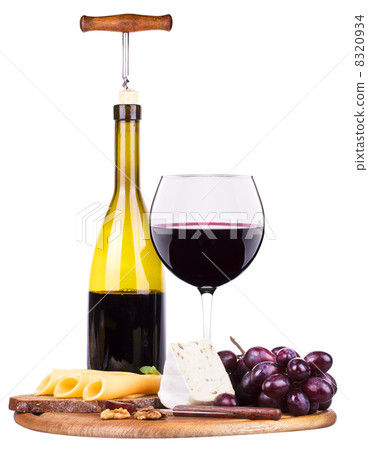 picnic background with wine and food 8320934
