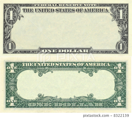 Clear 1 dollar banknote pattern 8322139