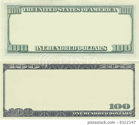 Clear 100 dollar banknote pattern 8322147