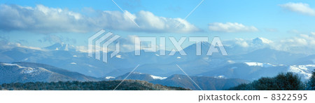 October misty mountain panorama 8322595