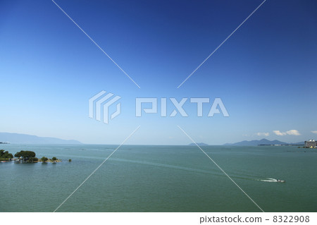 湖從琵琶湖橋的視圖 8322908