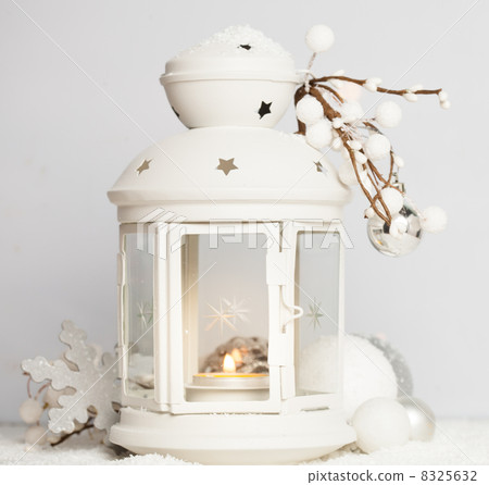 Cristmas lantern with snow Cristmas lantern with snow 8325632