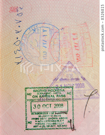 passport with iranian and indonesian stamps passport with iranian and indonesian stamps 8326815