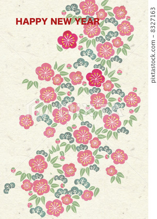 New year's card Shochiku Meizu style 8327163