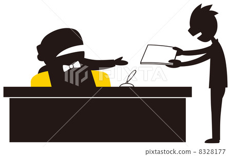 向上級提交文件的員工 8328177