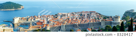 Dubrovnik Old Town panorama (Croatia) 8328417