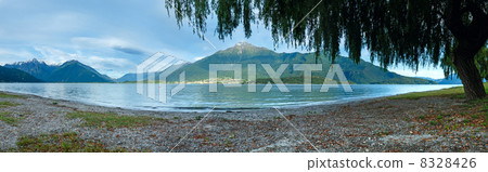 Lake Como (Italy) summer evening panorama. 8328426