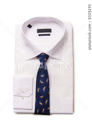 Nice male shirt isolated on the white 8329245