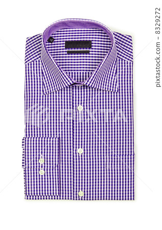 Nice male shirt isolated on the white 8329272