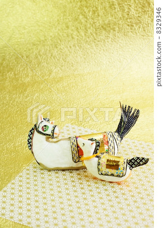 New Year's cards 2014 · Handmade Japanese paper finish · Parents of horses · Kanji paper hemp leaf pattern Japanese paper back vertical position pulling · post card correspondence ratio 8329346