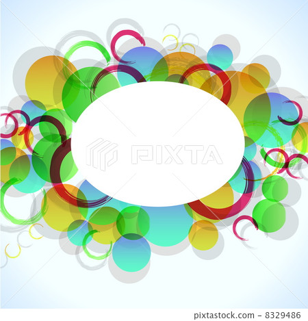 abstract colorful background with circles for your design, eps10 8329486