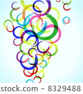 abstract colorful background with circles for your design, eps10 8329488
