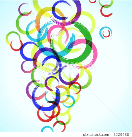 abstract colorful background with circles for your design, eps10 8329488